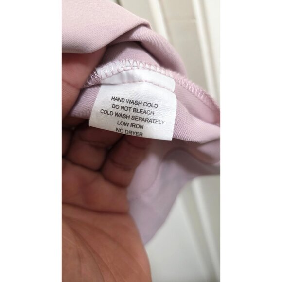 Iora Womens V-Neck Mauve Blouse L UK12 EUR40 Lightweight & Stylish - Picture 7 of 7